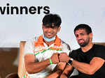 Pictures from grand felicitation ceremony for Indian Olympic medal-winners