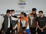 Pictures from grand felicitation ceremony for Indian Olympic medal-winners