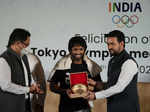 Pictures from grand felicitation ceremony for Indian Olympic medal-winners