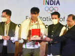 Pictures from grand felicitation ceremony for Indian Olympic medal-winners