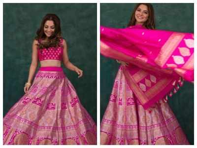 Sonalee Kulkarni is a sight to behold in this stunning pink lehenga; see pics