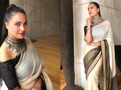 Lara Dutta's blouse design is gorgeous