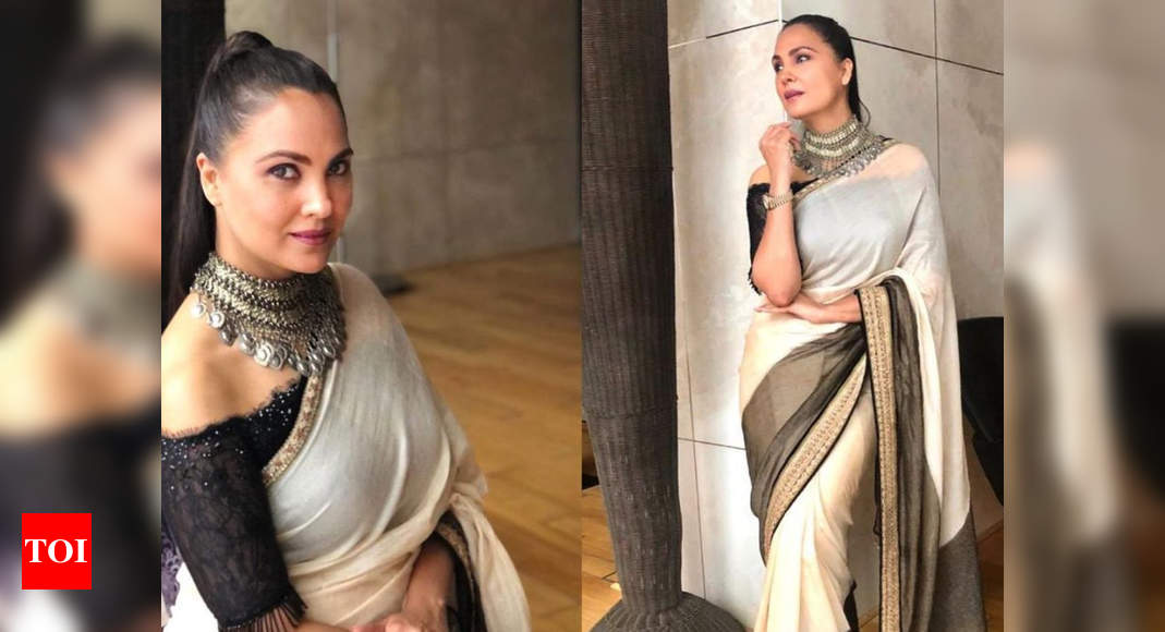 5 Blouse Designs for Women with Broad Shoulders!  Sonakshi sinha saree,  Indian beauty saree, Beautiful indian actress