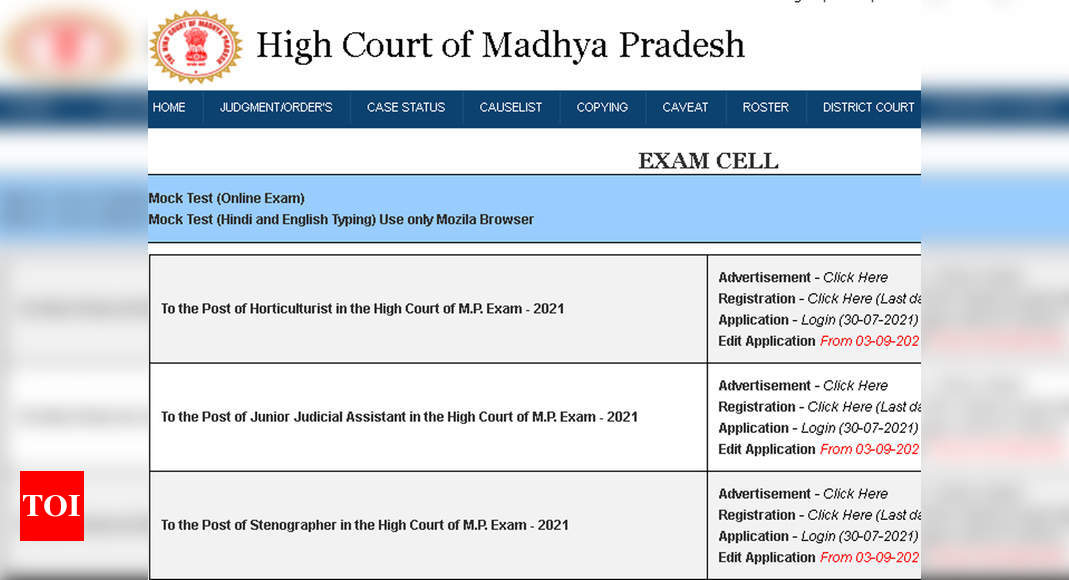 Home  High Court of Madhya Pradesh