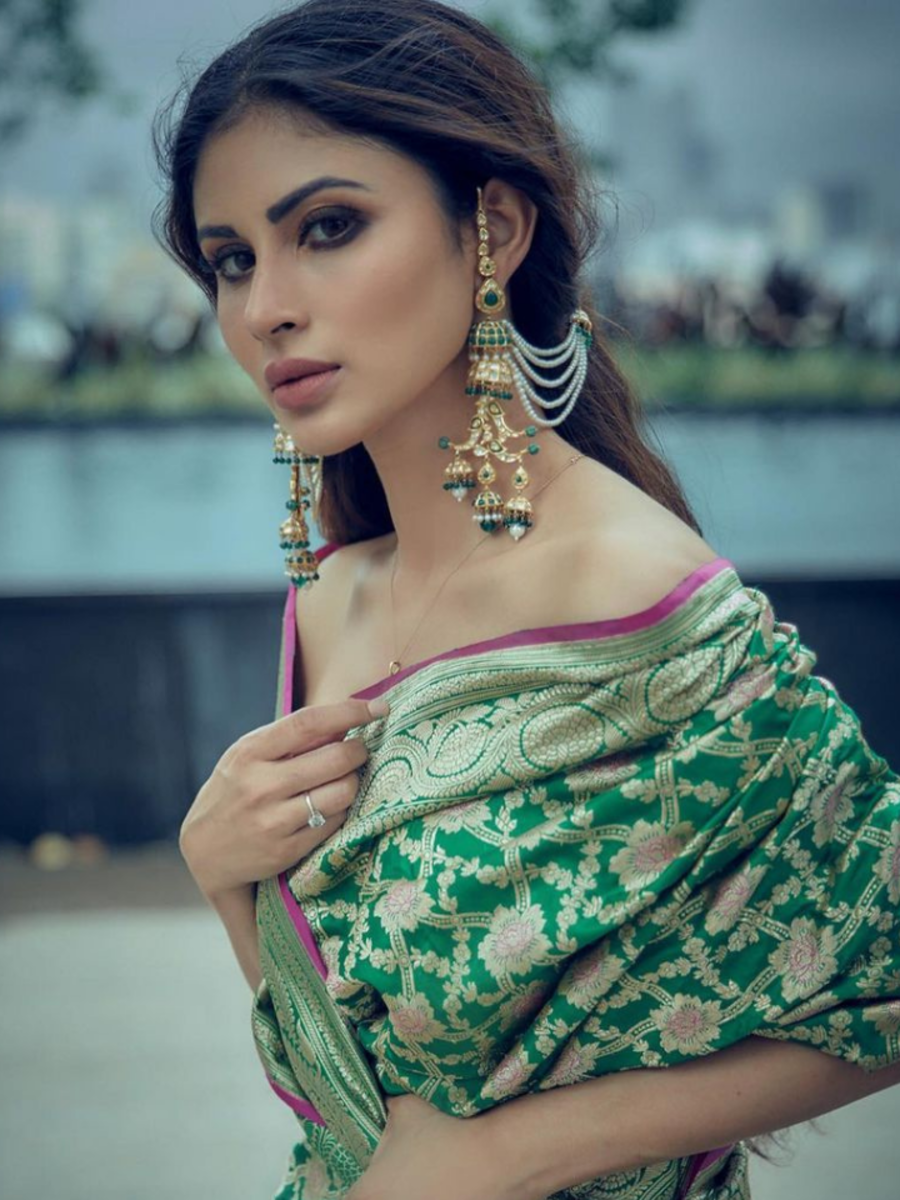 Mouni Roy Has The Most Glamorous Sarees 