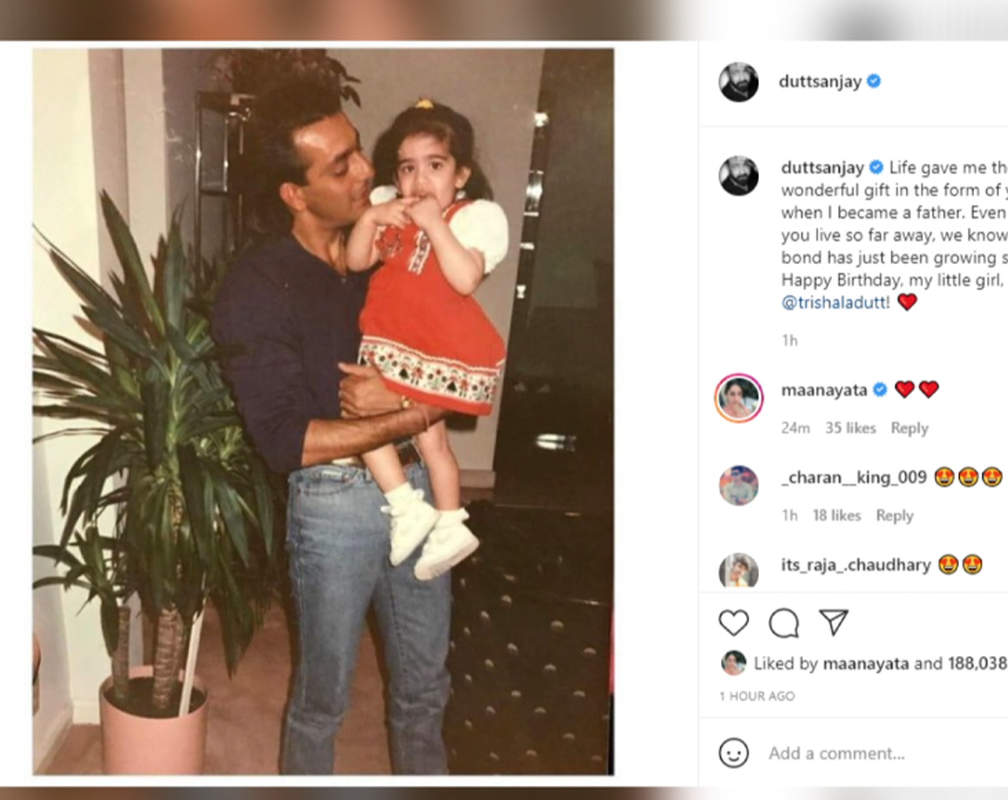 
Sanjay Dutt pens heartfelt birthday message for his daughter Trishala, shares a throwback pic
