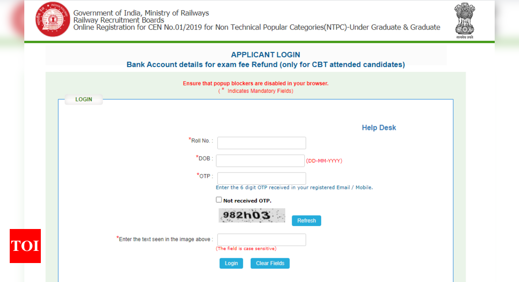 rrb-ntpc-fee-refund-link-to-update-bank-details-released-check-here