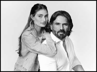 Athiya Shetty shares then and now pictures to wish dad Suniel Shetty on his 60th birthday; thanks him for the 'genes'