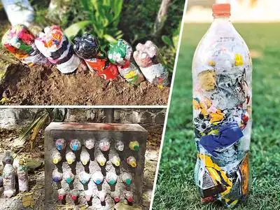 Plastic packets, snack wrappers, glittery paper: Upcycle trash into ecobricks