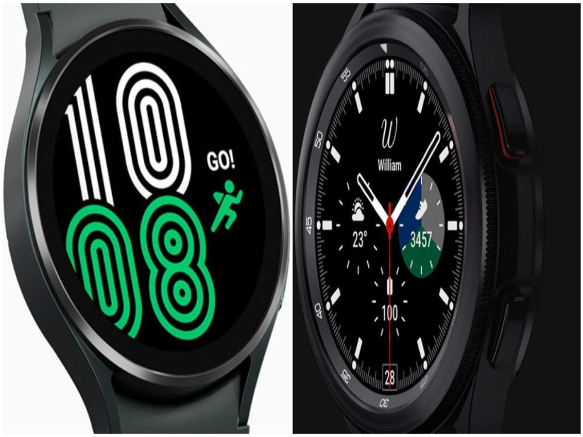 Samsung Galaxy Watch 4 And Galaxy Watch 4 Classic How Samsung S Two 2021 Watches Compare Times Of India