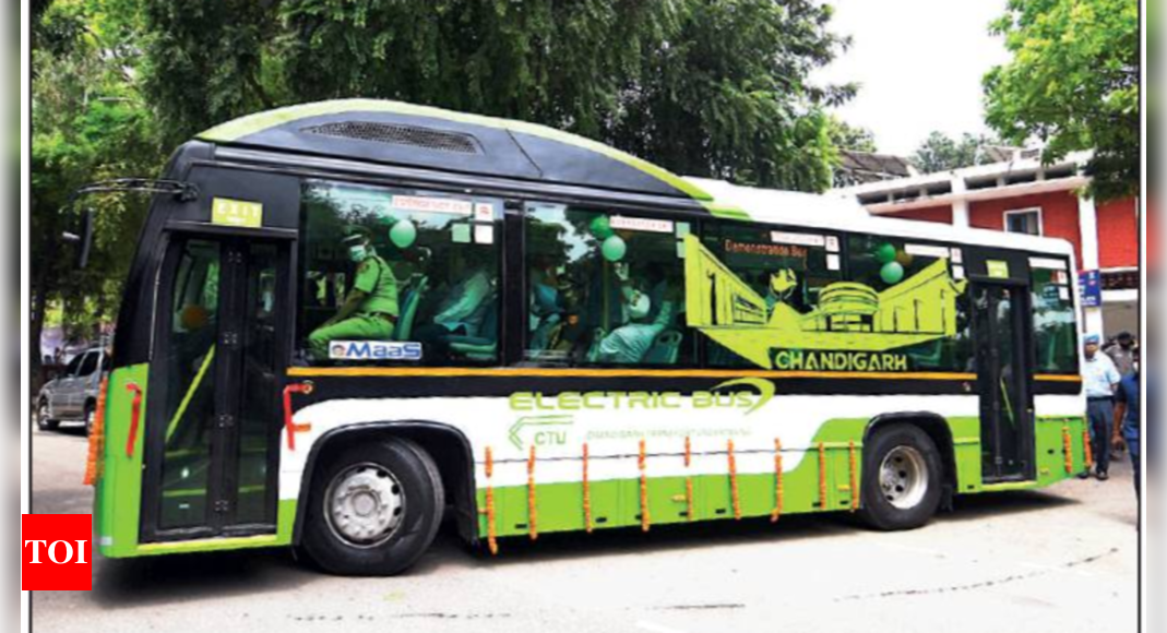 Just wait month to ride Chandigarh’s first electric bus Chandigarh