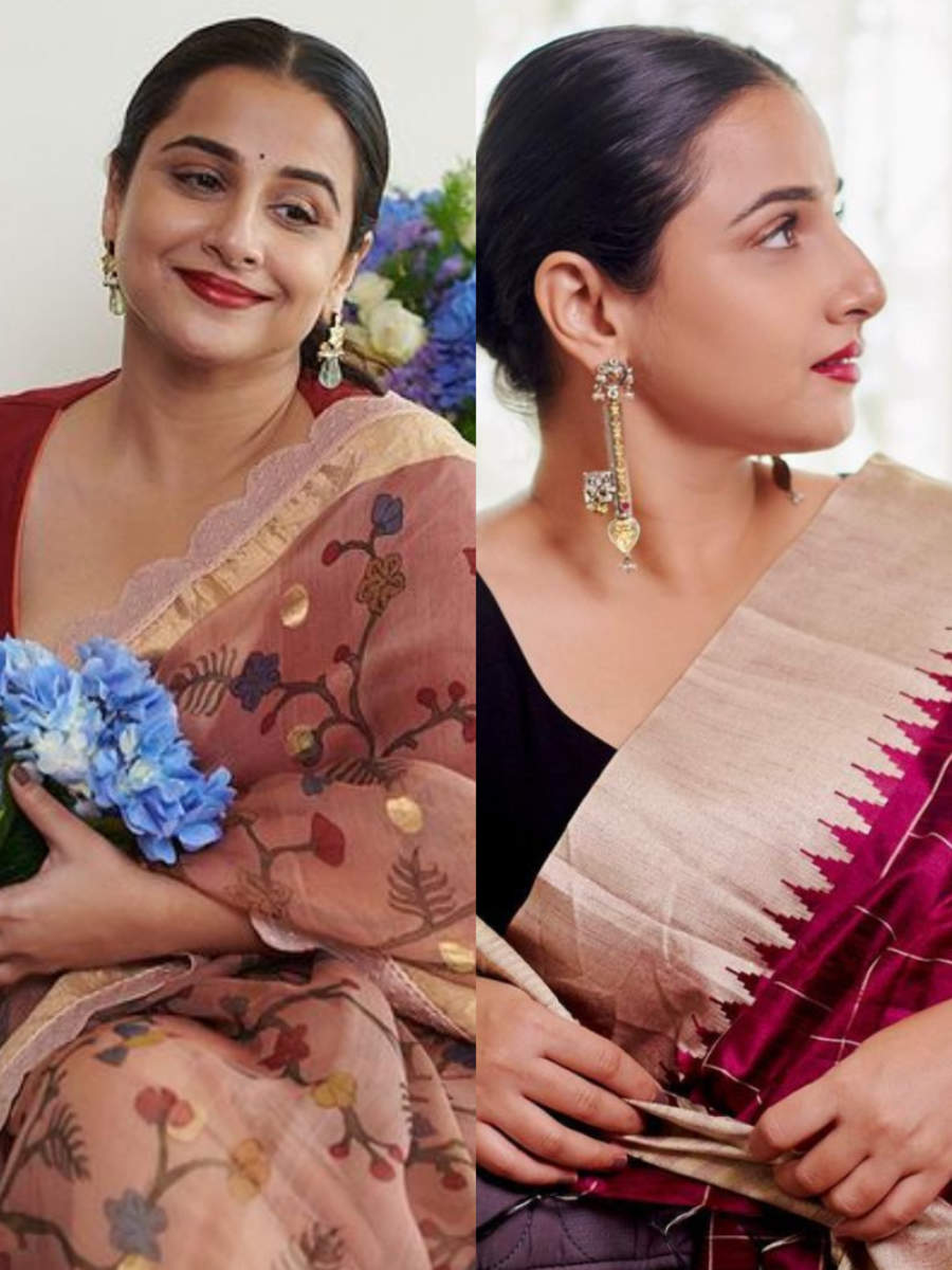 Vidya Balan's handloom saris