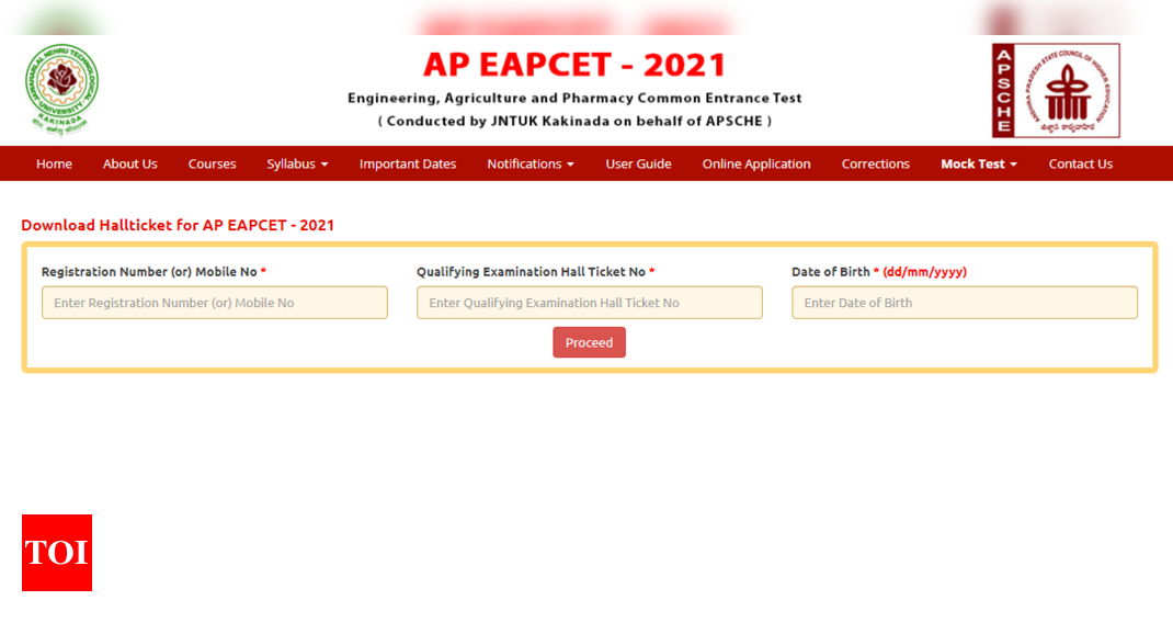 AP EAMCET hall ticket released at sche.ap.gov.in, here's direct link