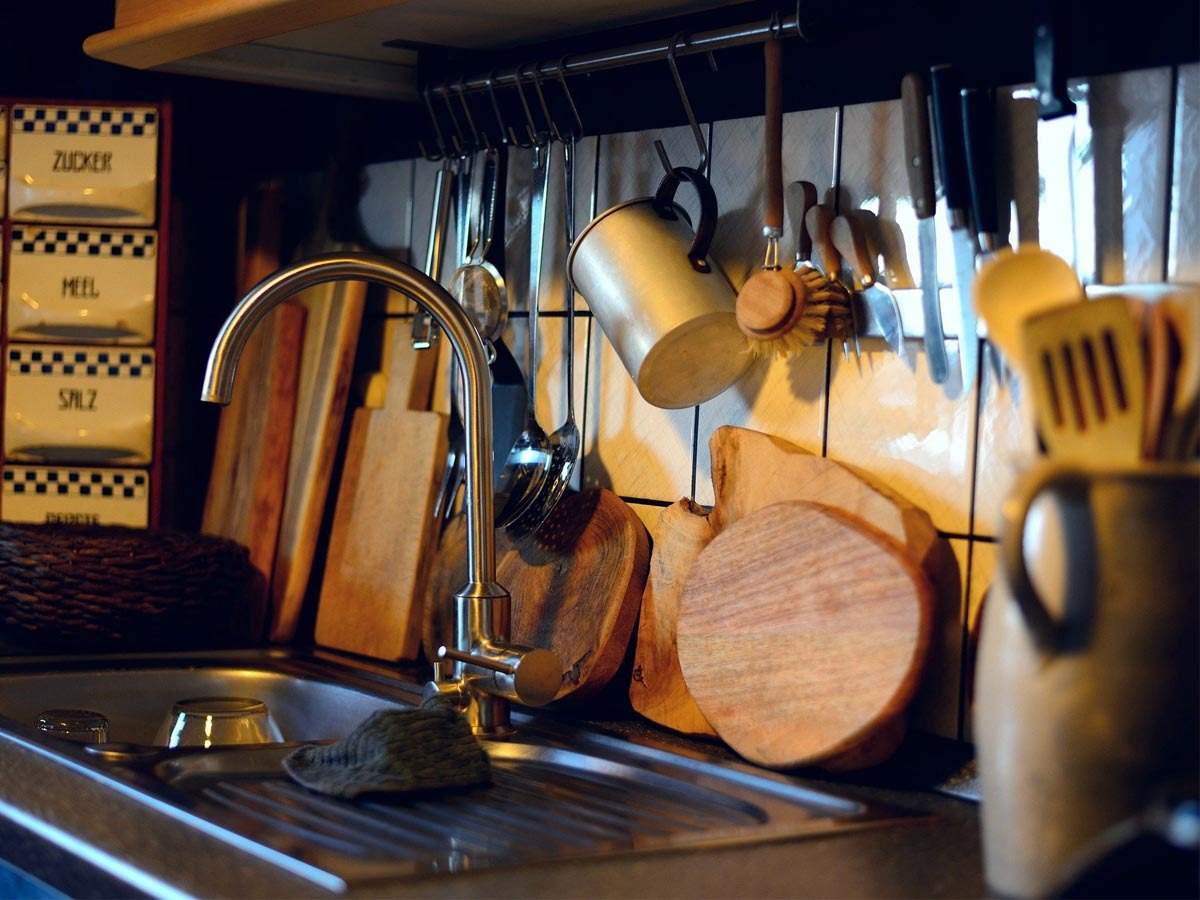Convenient Kitchen Tool Home Under Sink Shelf Sink In Dry Plate Dish Organizer Holder Storage 