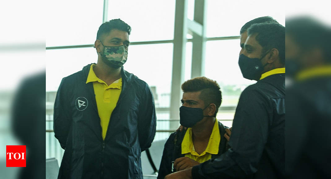 IPL: MS Dhoni-led Chennai Super Kings depart for UAE