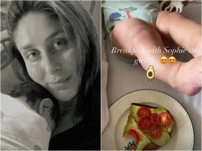 Kareena Kapoor Khan shares a glimpse of her scrumptious and healthy breakfast with baby Jeh