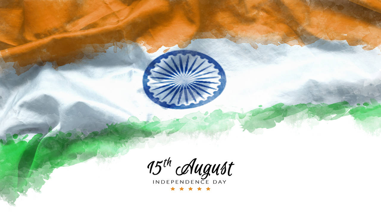 Indian Flag Scenery Drawing | Independence Day Poster