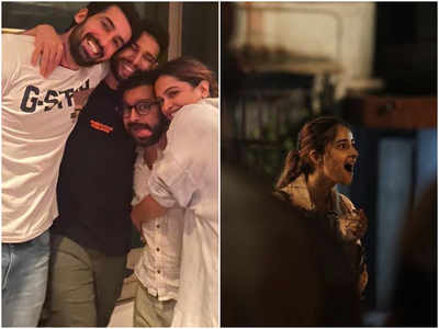 Deepika Padukone, Siddhant Chaturvedi and Ananya Panday are bundles of happiness as they wrap shooting for Shakun Batra’s untitled project ; See UNSEEN pics