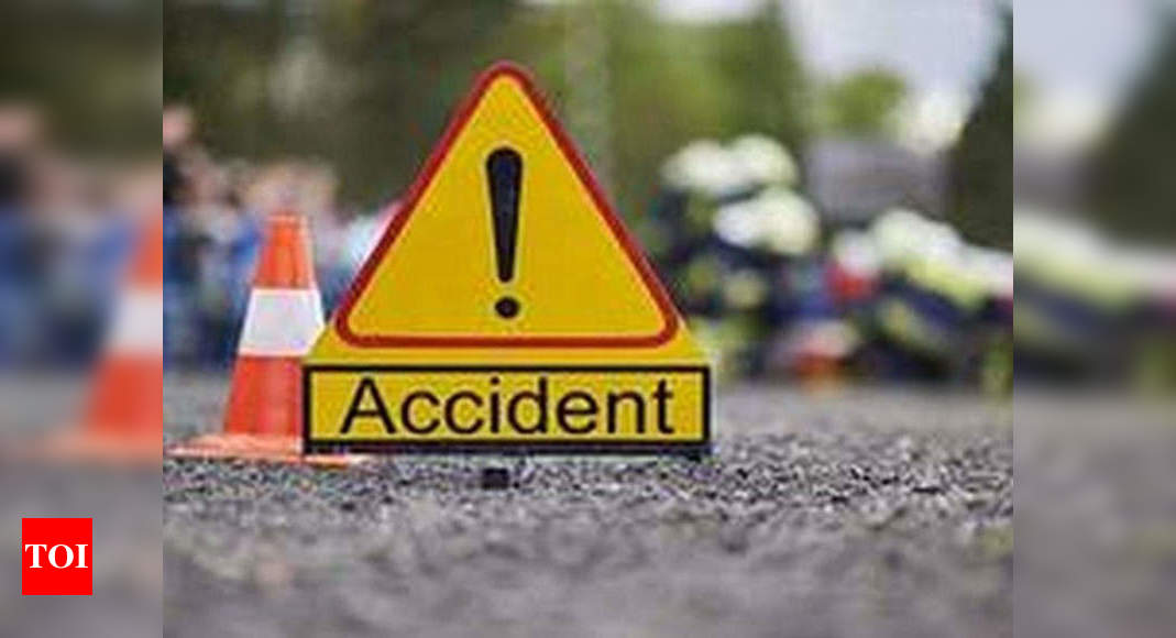 Five on one bike: Woman run over by bus in Telangana