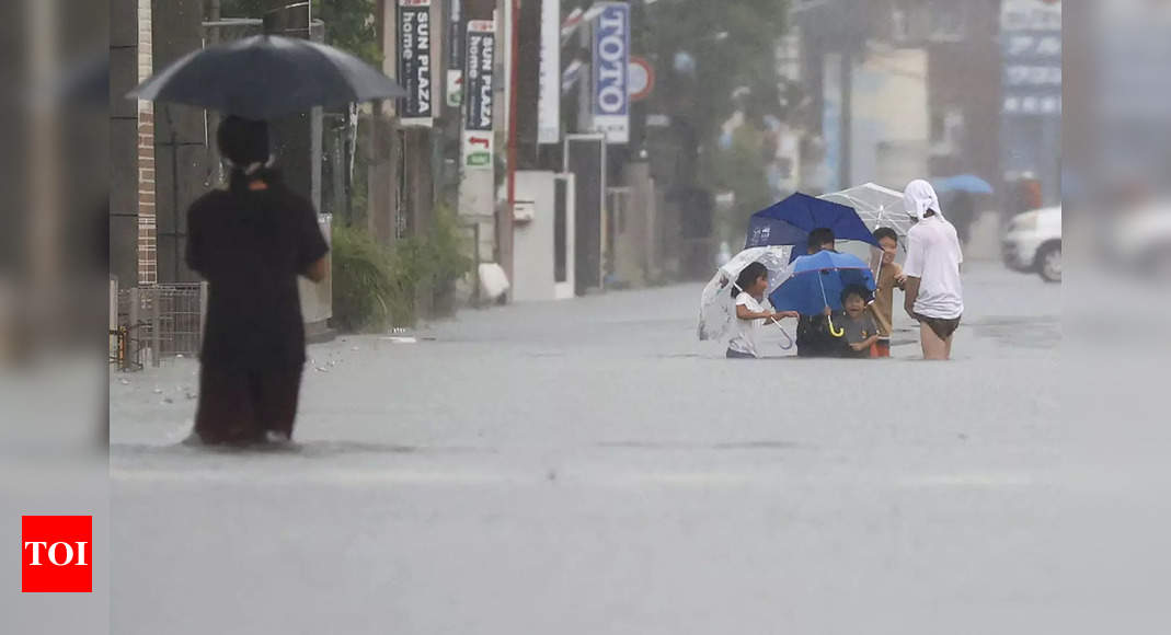 Heavy Rain Triggers Floods Landslides In Japan Times Of India