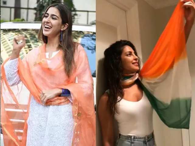 Independence Day special! Madhuri Dixit, Sara Ali Khan, Priyanka Chopra: When celebs wore the tricolour