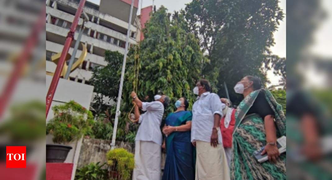 In a first, CPM hoists tricolour in party offices