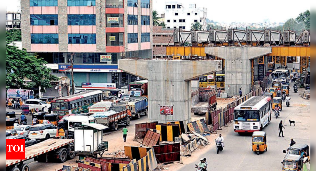 Hyd: Slow pace of Bahadurpura flyover work adds to woes