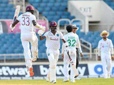 1st Test: West Indies clinch one-wicket win as Pakistan see chances slip away