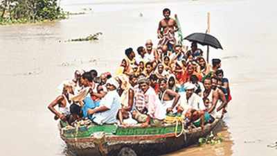 Bihar: Floodwaters threaten rail, road traffic in Bhagalpur