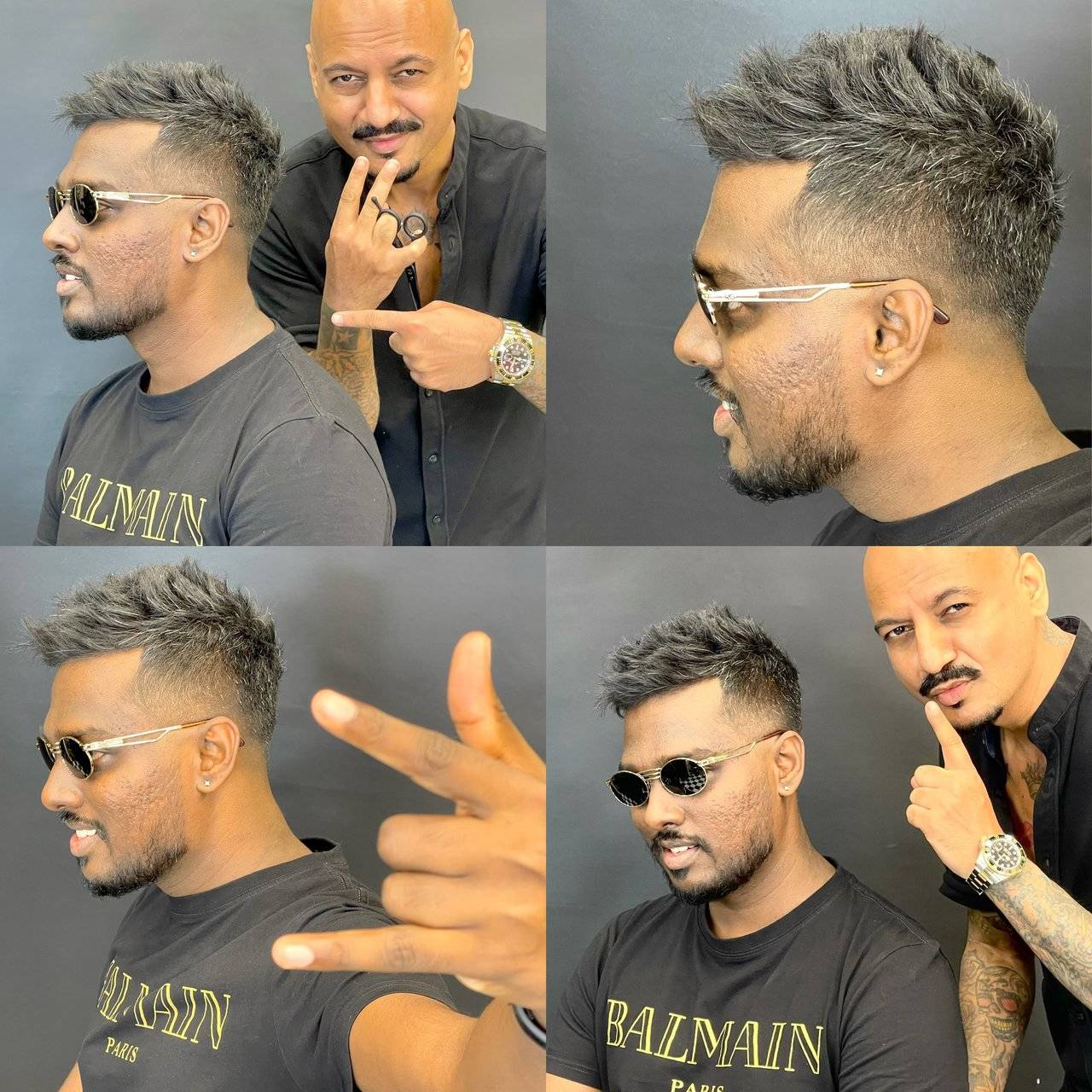 MS Dhoni flaunts faux his new hawk style hair as he gets a sassy makeover   Masala