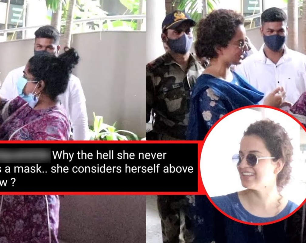 
Kangana Ranaut trolled for not wearing a mask as she hugged Ashwiny Iyer Tiwari at the airport
