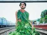 Meet Sarbajit Sarkar aka Neel Ranaut, the 'village fashion influencer' from Tripura who recreates celeb looks with leaves and flowers