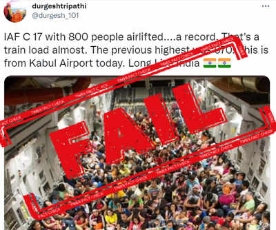 FAKE ALERT: 2013 image from Philippines viral as IAF airlifting 800 Indians from Afghanistan