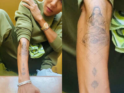 This Hollywood actress just got a Mata Sita forearm tattoo
