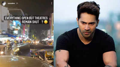 Varun Dhawan expresses disappointment over shutdown of cinema halls in Maharashtra, says 'Everything open but theatres remain shut'
