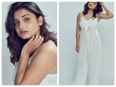 Hruta Durgule looks drop-dead gorgeous in this white jumpsuit; see pics ...