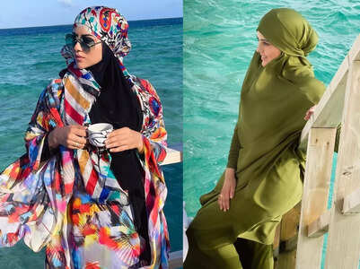 Sana Khan redefines style with fashionable hijabs