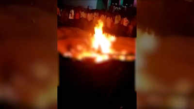 Andhra Pradesh: Drunk man jumps into fire pit during Muharram festivities, dies