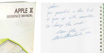 Someone paid over Rs 5.85 crore to buy Apple II manual signed by Steve Jobs