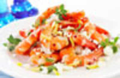 Healthy dinner: Zesty seafood salad