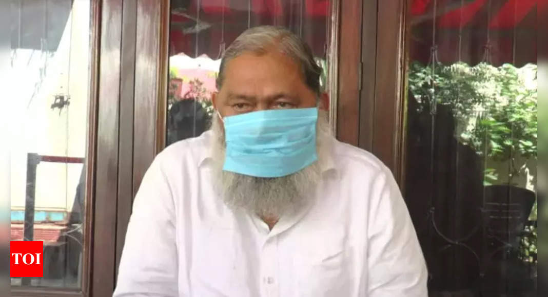 Haryana home minister Anil Vij hospitalised