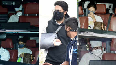 Abhishek Bachchan hospitalised, father Amitabh Bachchan and sister Shweta Bachchan pay a visit at the hospital to check on his health