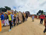 Pictures from 'stone-pelting' ritual of Uttarakhand's annual ‘Bagwal' festival