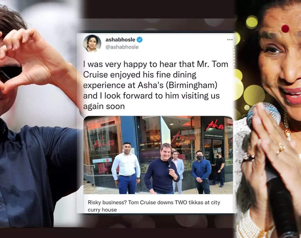 
Tom Cruise drops by Asha Bhosle's Birmingham restaurant, enjoys two plates of chicken tikka masala with 'extra spices'
