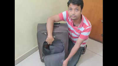 Flier finds trolley bag ripped, items stolen on Kolkata - Bengaluru flight