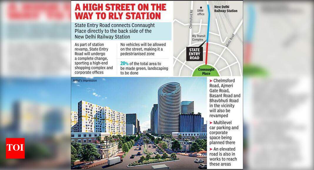 On track... Global airport feel for area around NDLS | Delhi News ...