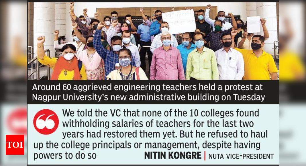 Unpaid Teachers Suspended Vc Refuses To Order Revocation Nagpur News