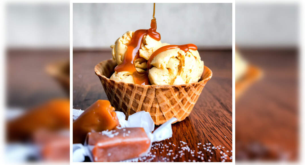 Salted Caramel Ice Cream Recipe: How To Make Salted Caramel Ice Cream | Homemade Salted Caramel Ice 