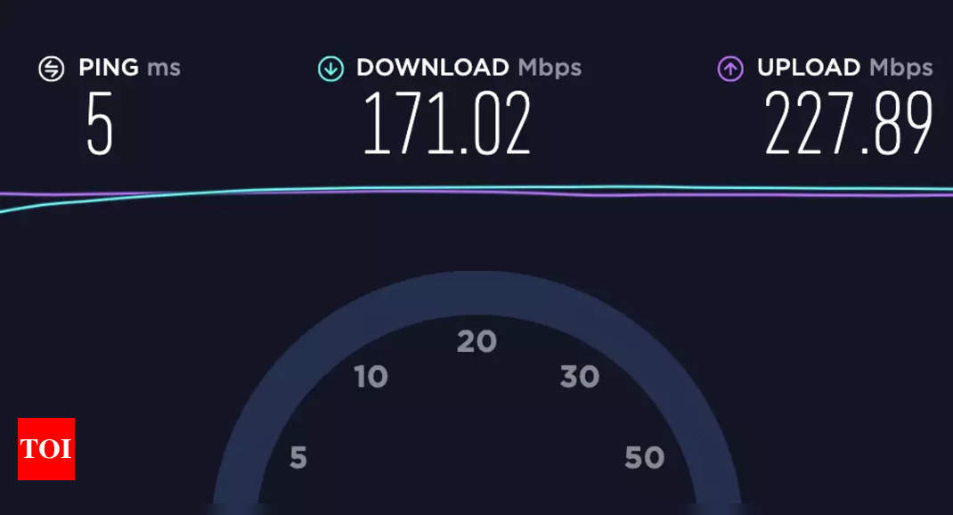 test internet speed upload and download