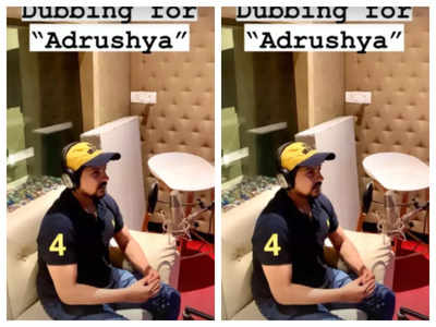 Pushkar Jog kick-starts dubbing for Riteish Deshmukh starrer 'Adrushya'; see pic